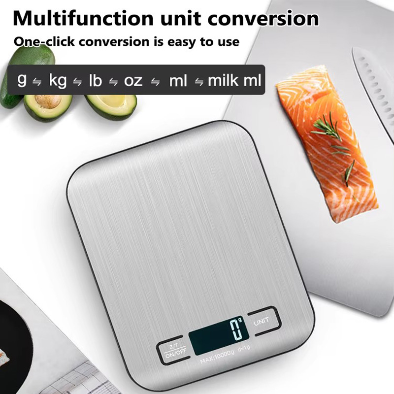Portion Scale Digital - Báscula de cocina con pantalla LCD,