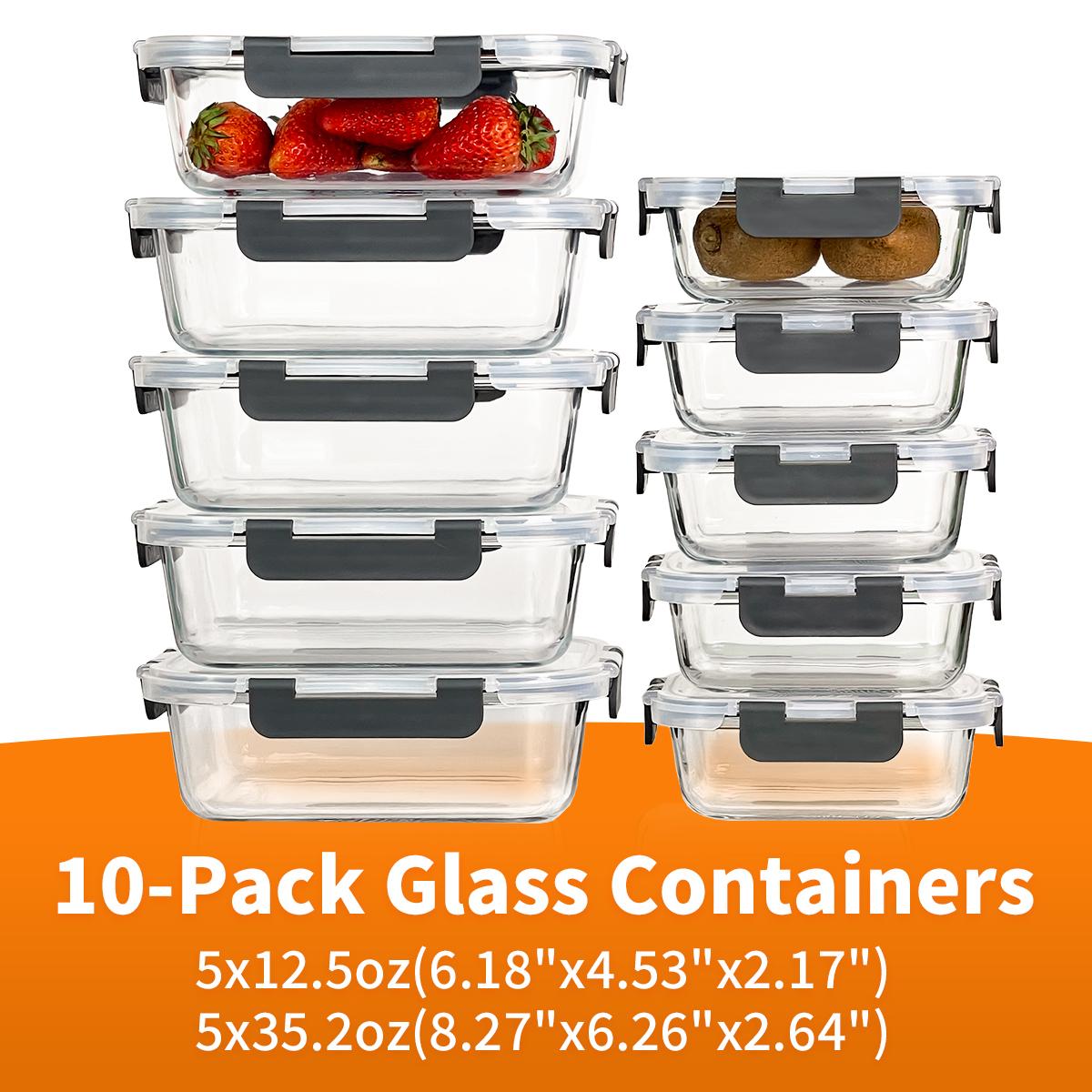 Juego de 10 Recipientes de Vid - Meal Prep Easy reseña y precio