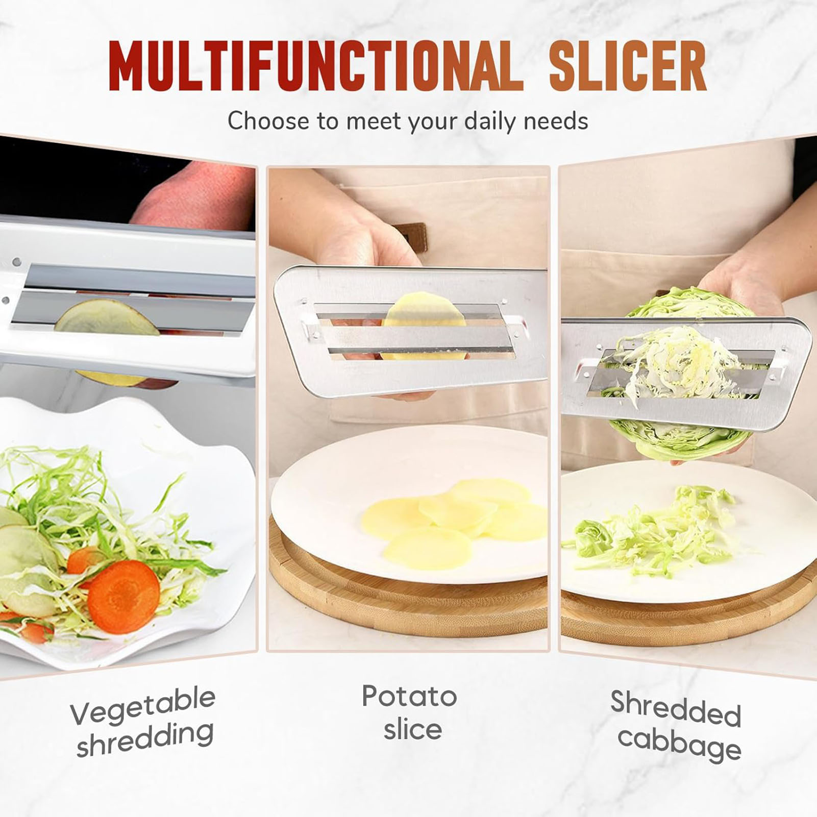Cuchillo de 2 capas con rebana - Meal Prep Easy reseña y precio
