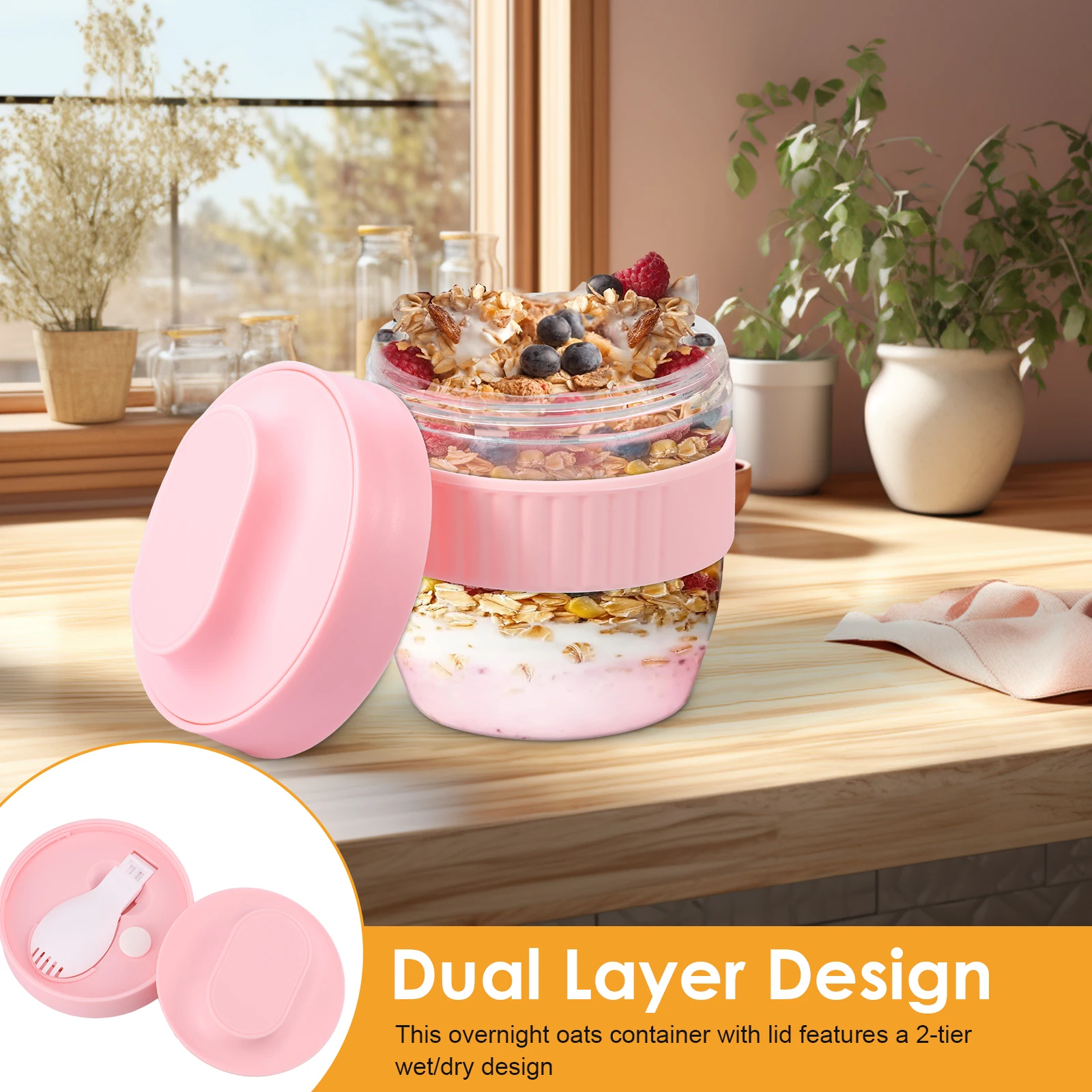 Recipiente de Doble Capa para  - Meal Prep Oatmeal reseña y precio